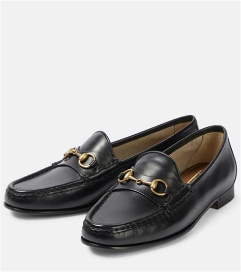 gucci men horsebit 1953 studs black|gucci 1953 horsebit loafer men's.